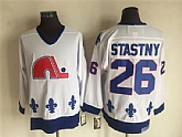 Nordiques 26 Stastny White CCM Throwback Jersey,baseball caps,new era cap wholesale,wholesale hats